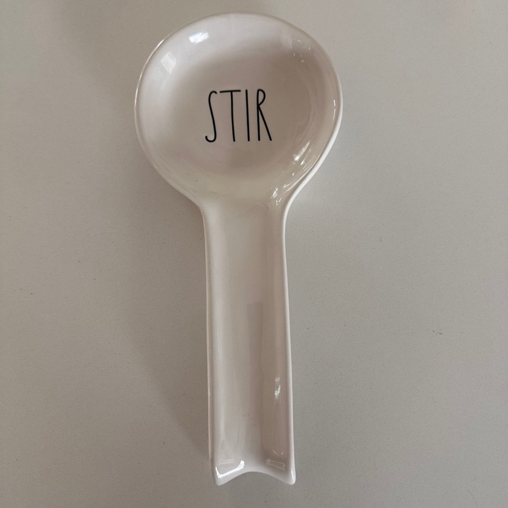 White Ceramic Spoon Rest